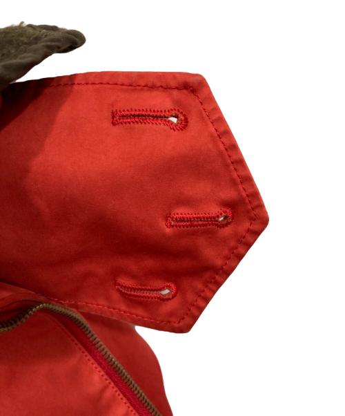 TEN-C（テンシー）TEN-C (テンシー) ANORAK PK12/ダウンライナー付ジップアップジャケット レッド サイズ:48の古着・服飾アイテム