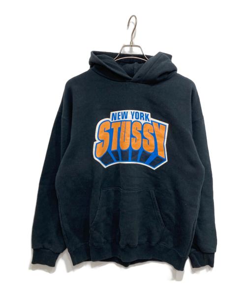 stussy（ステューシー）stussy (ステューシー) プルオーバーパーカー ブラック サイズ:Lの古着・服飾アイテム