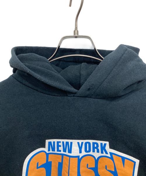 stussy（ステューシー）stussy (ステューシー) プルオーバーパーカー ブラック サイズ:Lの古着・服飾アイテム