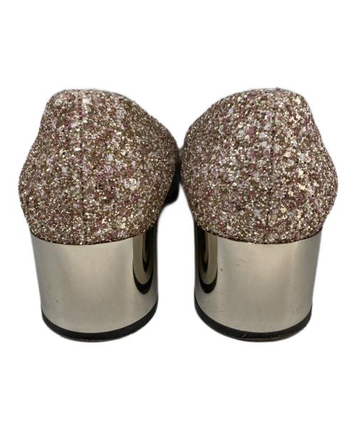 JIMMY CHOO（ジミーチュウ）JIMMY CHOO (ジミーチュウ) スパンコールパンプス ピンク サイズ:37　1/2の古着・服飾アイテム
