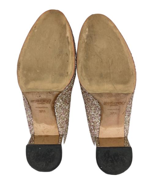 JIMMY CHOO（ジミーチュウ）JIMMY CHOO (ジミーチュウ) スパンコールパンプス ピンク サイズ:37　1/2の古着・服飾アイテム