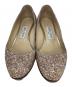 中古・古着 JIMMY CHOO (ジミーチュウ) スパンコールパンプス ピンク サイズ:37　1/2：6000円