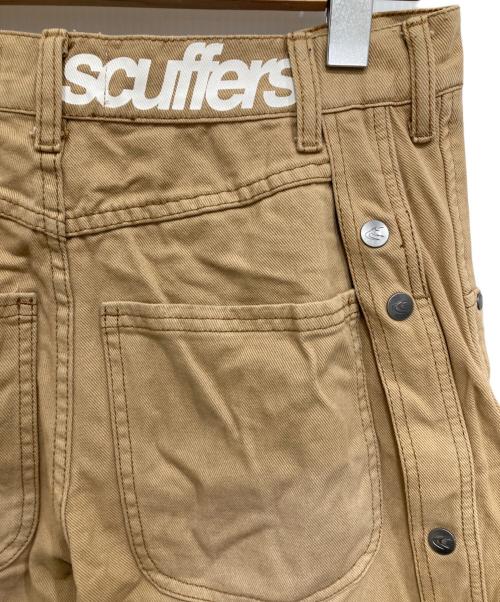 scuffers（スカッファー）SCUFFERS (スカッファー) サイドボタンワイドパンツ ベージュ サイズ:38の古着・服飾アイテム