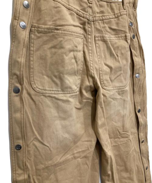 scuffers（スカッファー）SCUFFERS (スカッファー) サイドボタンワイドパンツ ベージュ サイズ:38の古着・服飾アイテム