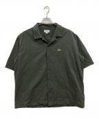 LACOSTEラコステ）の古着「シルクブレンドオープンカラーシャツ」｜グリーン