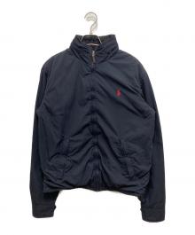 POLO RALPH LAUREN（ポロ・ラルフローレン）の古着「裏フリースナイロンジャケット」｜ネイビー