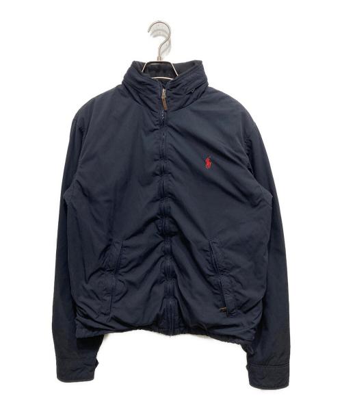 POLO RALPH LAUREN（ポロ・ラルフローレン）POLO RALPH LAUREN (ポロ・ラルフローレン) 裏フリースナイロンジャケット ネイビー サイズ:Mの古着・服飾アイテム