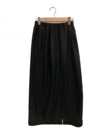 ENFOLD（エンフォルド）の古着「UPSIDE DOWN SKIRT」｜ブラック