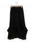 ENFOLD（エンフォルド）の古着「TACK DRAPE-HEME SKIRT」｜ブラック
