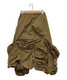 ENFOLD（エンフォルド）の古着「メモリーグログランスカート」｜カーキ