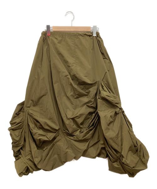 ENFOLD（エンフォルド）ENFOLD (エンフォルド) メモリーグログランスカート カーキ サイズ:SIZE 38の古着・服飾アイテム