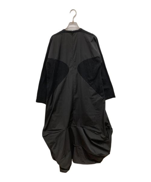 ENFOLD（エンフォルド）ENFOLD (エンフォルド) SILHOUETTE DOCKING DRESS ブラック サイズ:36の古着・服飾アイテム