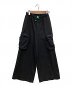 nagonstansナゴンスタンス）の古着「pocket wide pants」｜ブラック