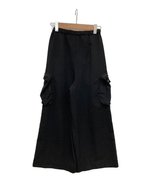 nagonstans（ナゴンスタンス）nagonstans (ナゴンスタンス) pocket wide pants ブラック サイズ:Sの古着・服飾アイテム
