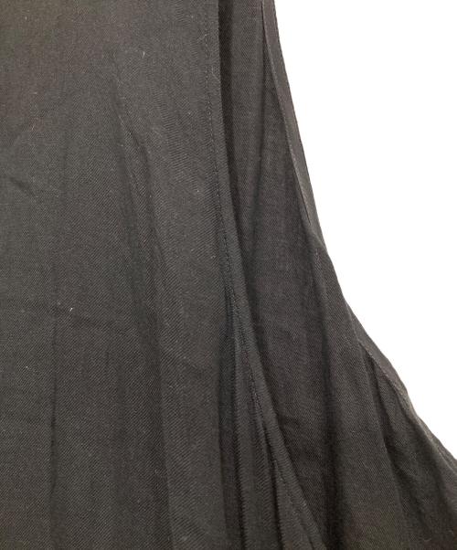 Y's（ワイズ）Y's (ワイズ) テンセルコットンノースリーブワンピース ブラック サイズ:1の古着・服飾アイテム