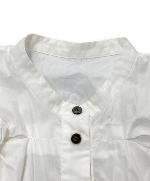 ENFOLD（エンフォルド）ENFOLD (エンフォルド) circle shirring shirt ホワイト サイズ:38 (M)の古着・服飾アイテム