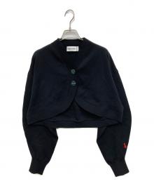 nagonstans（ナゴンスタンス）の古着「curve front cardigan」｜ブラック