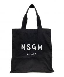 MSGM（エムエスジーエム）の古着「アイコニックキャンバストートバッグ」｜ブラック