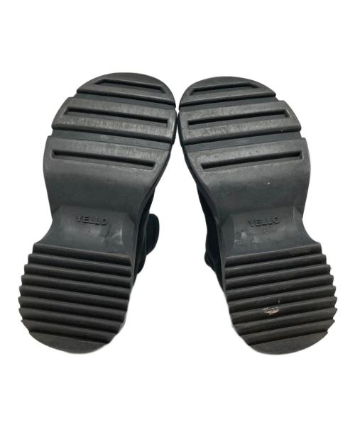 YELLO（イエロ）YELLO (イエロ) SINGLE SNEAKER SHORT BOOTS ブラック サイズ:不明の古着・服飾アイテム