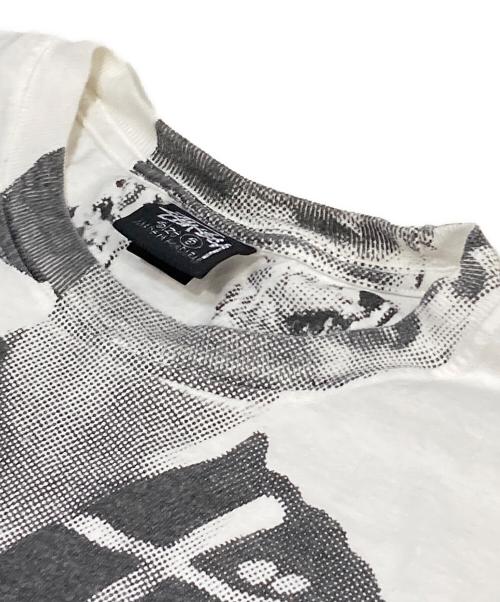 stussy（ステューシー）stussy (ステューシー) LADY PARIS PIG．DYED TEE ホワイト サイズ:Sの古着・服飾アイテム