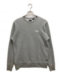 stussy（ステューシー）の古着「胸ロゴクルーネックスウェット」｜グレー