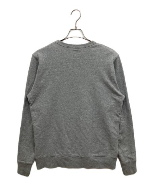 stussy（ステューシー）stussy (ステューシー) 胸ロゴクルーネックスウェット グレー サイズ:Mの古着・服飾アイテム