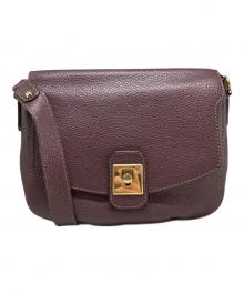 FURLA（フルラ）の古着「ショルダーバッグ」｜パープル