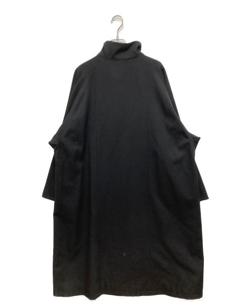 CABAN（キャバン）CABaN (キャバン) ウールギャバジンスタンドカラーコート ブラック サイズ:Sの古着・服飾アイテム