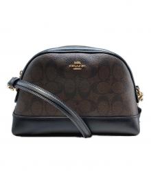 COACH（コーチ）の古着「シグネチャーショルダーバッグ」｜ブラウン