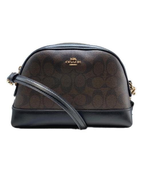 COACH（コーチ）COACH (コーチ) シグネチャーショルダーバッグ ブラウンの古着・服飾アイテム