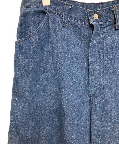 TURTLE BAX（タートルバックス）TURTLE BAX (タートルバックス) 70’sフレアデニムパンツ インディゴ サイズ:不明の古着・服飾アイテム