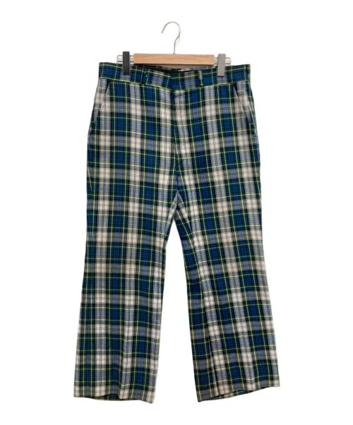 HAGGAR（ハガー）HAGGAR (ハガー) 70’sチェックパンツ ブルー サイズ:不明の古着・服飾アイテム