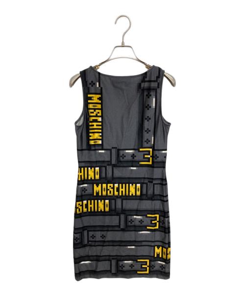MOSCHINO（モスキーノ）MOSCHINO (モスキーノ) ショートドレス グレー×イエロー サイズ:不明の古着・服飾アイテム