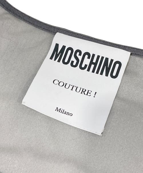 MOSCHINO（モスキーノ）MOSCHINO (モスキーノ) ショートドレス グレー×イエロー サイズ:不明の古着・服飾アイテム