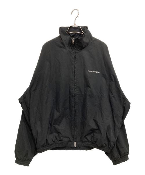 Acne studios（アクネ ストゥディオズ）ACNE STUDIOS (アクネ ストゥディオズ) Logo Zipper Jacket ブラック サイズ:SIZE42の古着・服飾アイテム