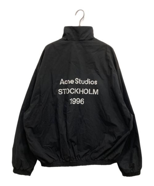 Acne studios（アクネ ストゥディオズ）ACNE STUDIOS (アクネ ストゥディオズ) Logo Zipper Jacket ブラック サイズ:SIZE42の古着・服飾アイテム