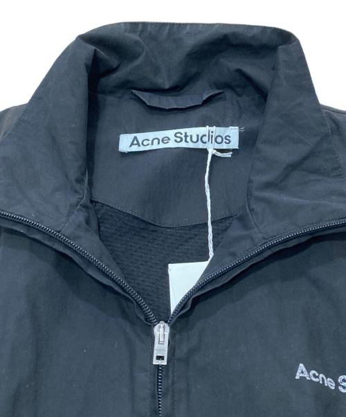 Acne studios（アクネ ストゥディオズ）ACNE STUDIOS (アクネ ストゥディオズ) Logo Zipper Jacket ブラック サイズ:SIZE42の古着・服飾アイテム
