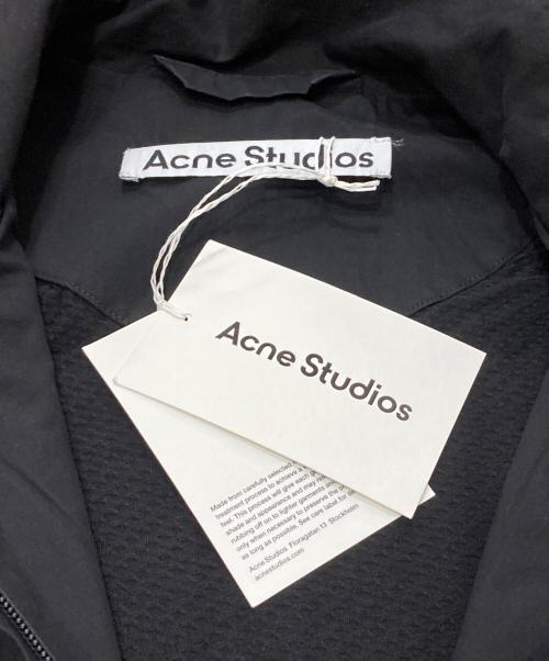 Acne studios（アクネ ストゥディオズ）ACNE STUDIOS (アクネ ストゥディオズ) Logo Zipper Jacket ブラック サイズ:SIZE42の古着・服飾アイテム