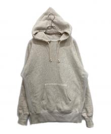 Champion（チャンピオン）の古着「PULLOVER AFTER HOODED SWEATSHIRT/後付けパーカー」｜ホワイト