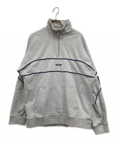 PALACE パレス ハーフジップ スウェット トレーナー ブラック 刺繍 M 中古・古着通販】PALACE (パレス) PIPE DROP SHOULDER FUNNEL/ハーフ