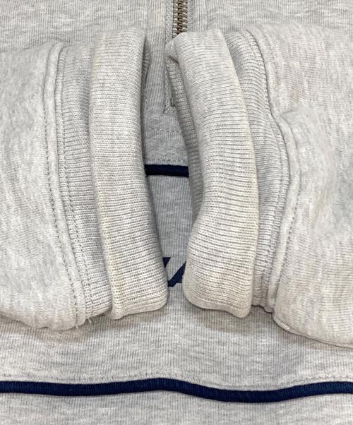 PALACE（パレス）PALACE (パレス) PIPE DROP SHOULDER FUNNEL/ハーフジップスウェット グレー サイズ:Mの古着・服飾アイテム