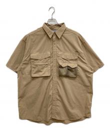 THE NORTH FACE（ザ ノース フェイス）の古着「Polyester Linen Field H/S Shirt」｜ベージュ
