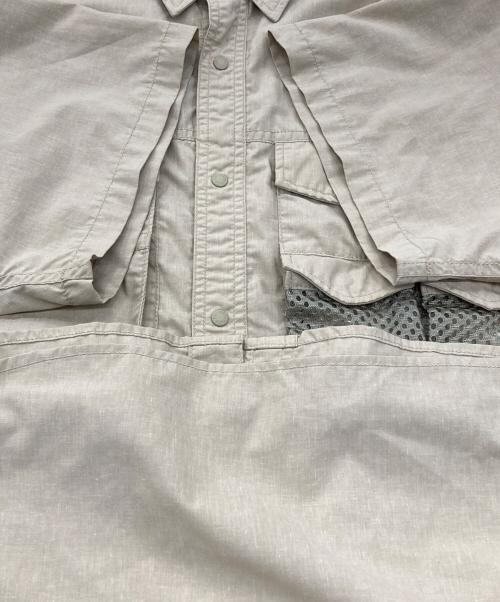 THE NORTH FACE（ザ ノース フェイス）THE NORTH FACE (ザ ノース フェイス) Polyester Linen Field H/S Shirt ベージュ サイズ:Lの古着・服飾アイテム