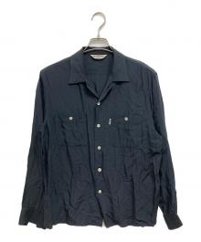 COOTIE PRODUCTIONS（クーティープロダクツ）の古着「オープンカラーシャツ」｜ネイビー