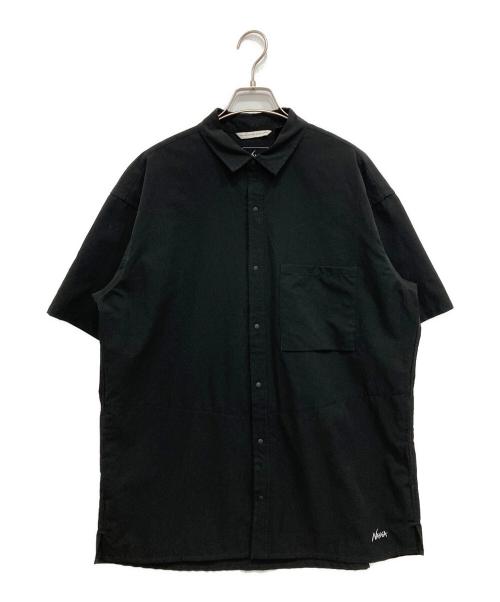 NANGA（ナンガ）NANGA (ナンガ) DotAir COMFY S/S SHIRT ブラック サイズ:Lの古着・服飾アイテム