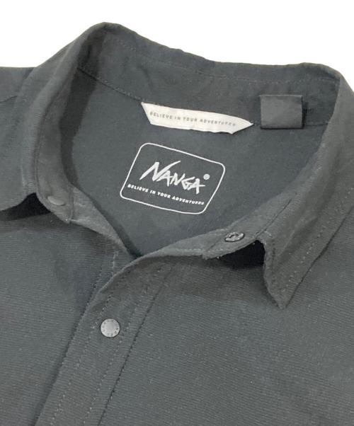 NANGA（ナンガ）NANGA (ナンガ) DotAir COMFY S/S SHIRT ブラック サイズ:Lの古着・服飾アイテム