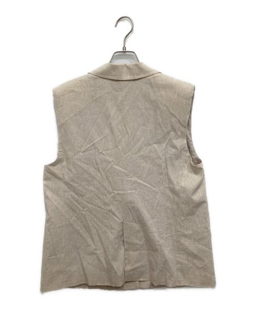 Noble（ノーブル）Noble (ノーブル) コットンリネンパワーショルダージレ ベージュ サイズ:SIZE36の古着・服飾アイテム