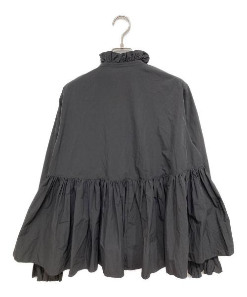 IENA（イエナ）IENA (イエナ) ライトタフタショートギャザーブラウス ブラック サイズ:freeの古着・服飾アイテム