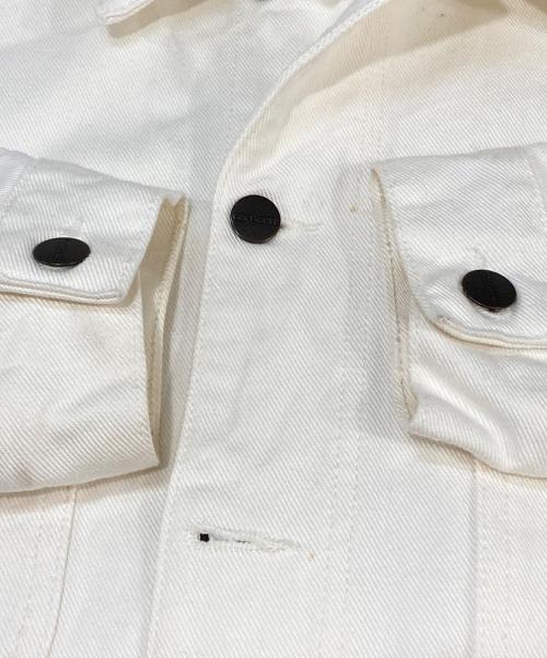 Carhartt WIP（カーハート ワーク イン プログレス）CARHARTT WIP (カーハート ワーク イン プログレス) SALED JACKET/トラッカージャケット ホワイト サイズ:XLの古着・服飾アイテム