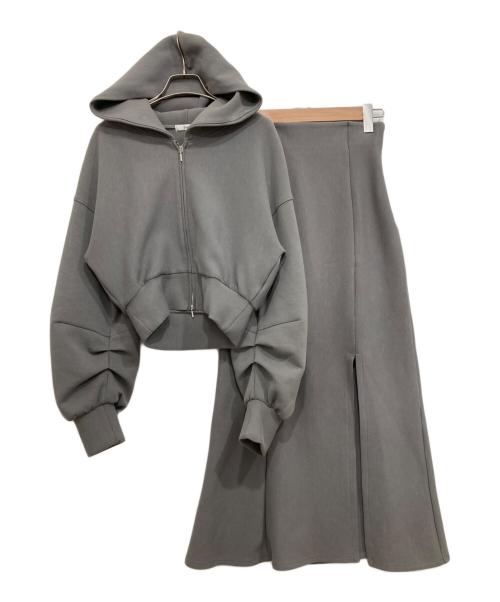 Snidel（スナイデル）Snidel (スナイデル) Sustainaスウェットsetup グレー サイズ:SIZE0の古着・服飾アイテム